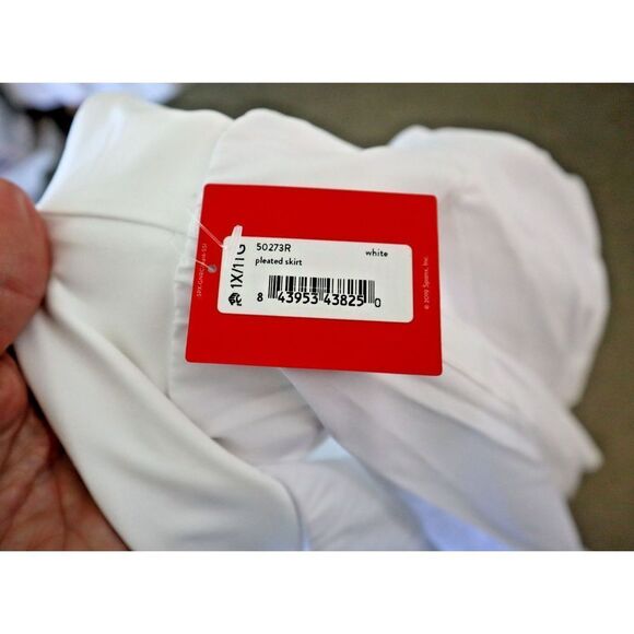 Spanx 50273R Women's Sz 1X White Get Moving Pleated Tennis/Golf Skirt Skort - Picture 6 of 9